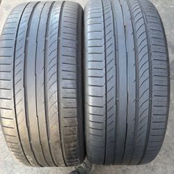 285/40/22 Continental Sport Contact 5 Run Flat .. Two Tires Available 