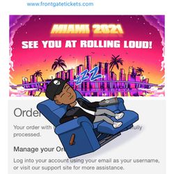 Rolling Loud Tickets 🎟 for sale 3- Day Pass Miami 