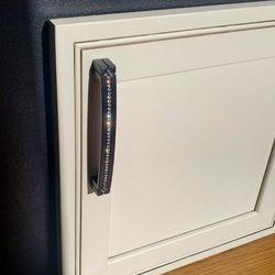 7in Black Crystal Cabinet Pulls 