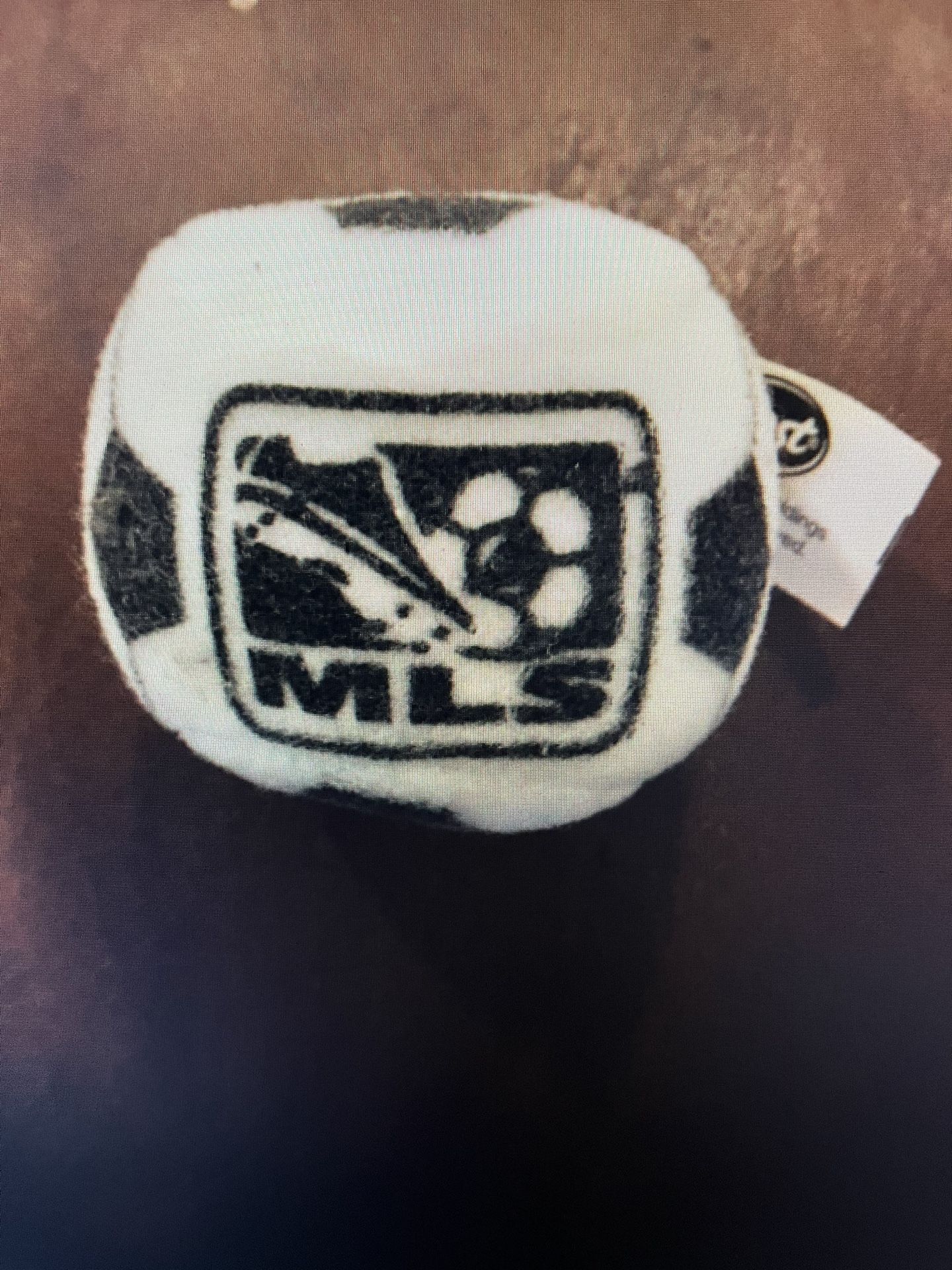 2004 Post Cereal, MLS, Major League, 2” Mini Soccer Ball/Hacky Sack, Blue/White