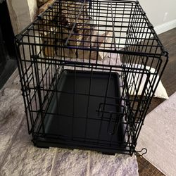 DOG CAGE. 12”w x 19”d x 16”tall  