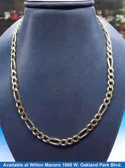 Figaro Chain - Yellow Gold 10k (.417) 14 grams 20 inch