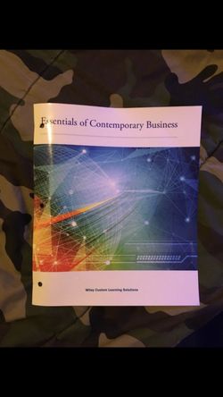 Business 1 book ( essentials of contemporary business)