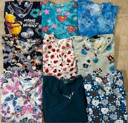 21 SCRUB SHIRTS + 3 SCRUB PANTS ALL FOR 20$