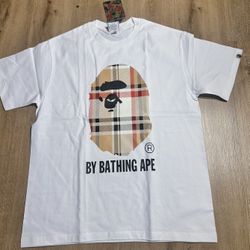 Bape Beige Shirt White