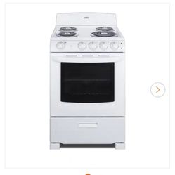 Electric Range White 24in