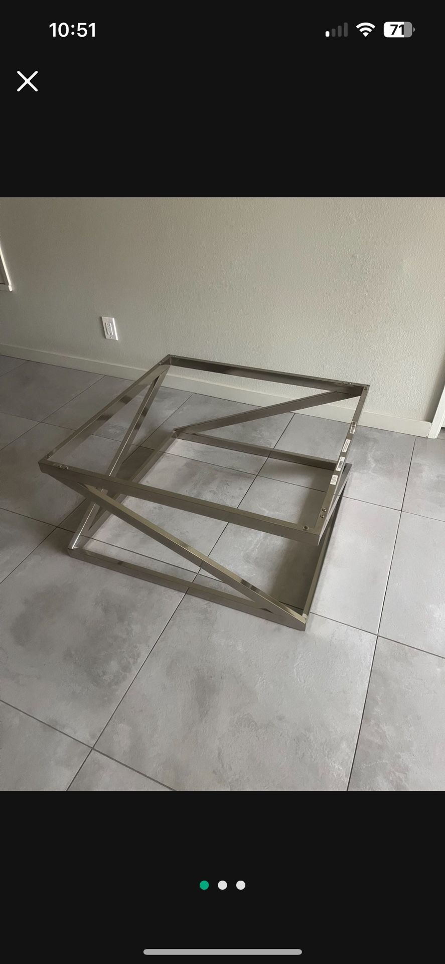 Coffee Table - Modern / Metal / Glass