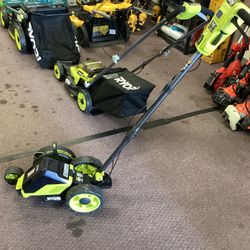 RYOBI 40V HP Brushless 9 in. Cordless Edger with 4.0 Ah Battery and Chargers