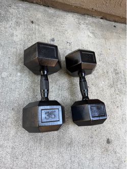35lb dumbbells set