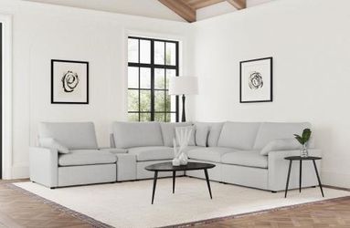 New sectional reclining grey