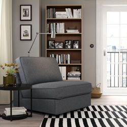 IKEA KIVIK 1-seat sleeper sofa, Gunnared medium gray