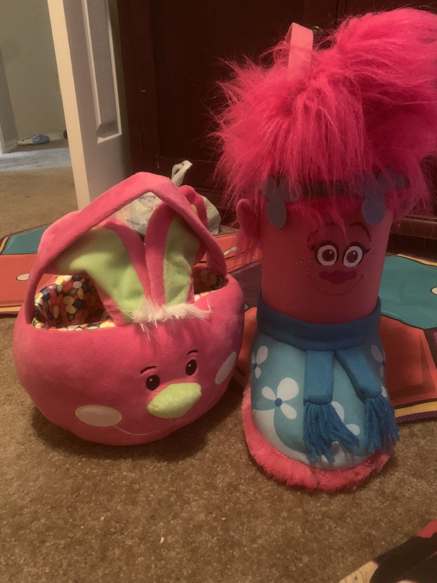 Bunny basket/ trolls Christmas boot