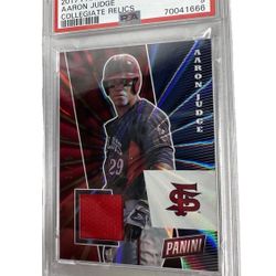 Aaron Judge Patch 2017 Panini National PSA 9 #AJ /25 Yankees