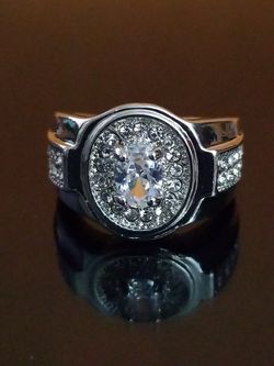 2.3 CTTW Oval Cut designer Women's wedding engagement promises ring