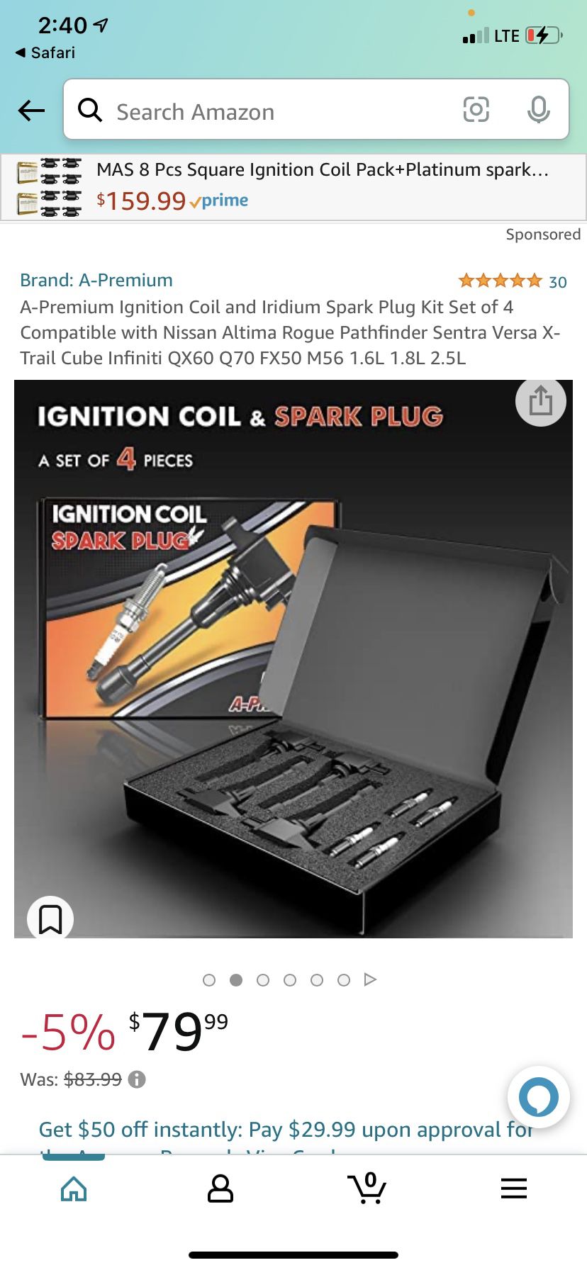 Ignition Coil And Spark Plugs 