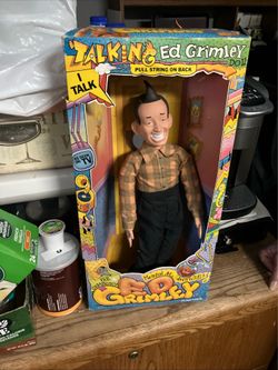 Talking ed grimly doll and box