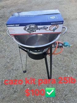 Cazo para carnitas fritangas chicharrones kit completo y nuevo