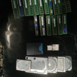 Hard Drives, Processors, RAM Memeory