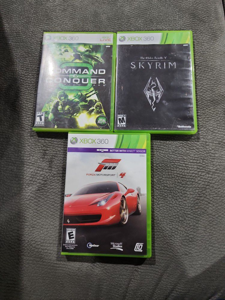 3 Xbox 360 Games Good Shape 
