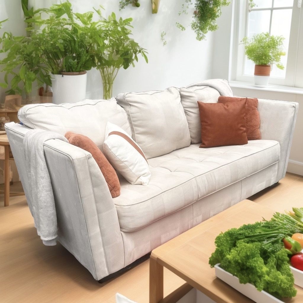 White 88” Microsuede Sofa by Ashley HomeStores