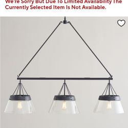 New Pottery Barn 60"L Caldwell Chandelier