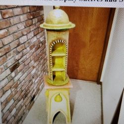 Display Castle Tower with Shelves with Stand