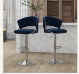 Navy Blue Barstools (BRAND NEW)
