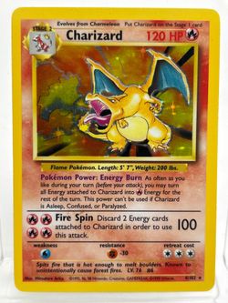 Pokémon TCG Base Set Charizard 4/102 Holo English