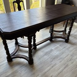 Renaissance Revival Library Table
