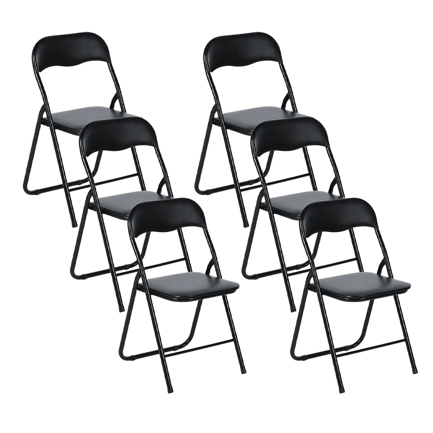 Mango Metal Frame Folding Dining Chair Set (6 pcs) – Free Shipping | by HomyCasa