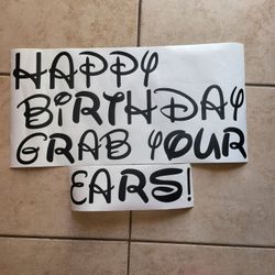 Vinyl Cutout For Backdrops 