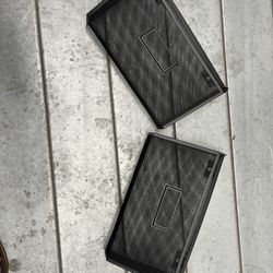 Set of 2 Black Mesh Wall File Holders