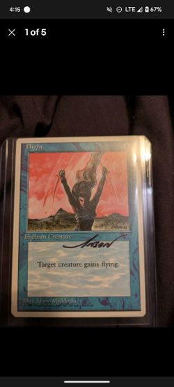 Flight MTG 1995 Signed by Anson Maddocks
