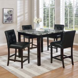 Mesa Pub Dining Table With 4 Chairs - Delivery And Financing Available 