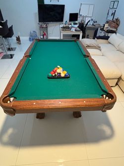 Full Size Billiards Pool Table & Dart Set
