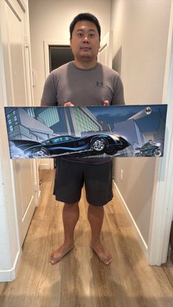 Open Road Brands Batman Batmobile Canvas Wall Art