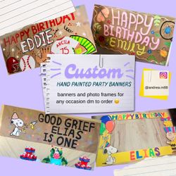 Custom party banners