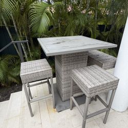 Stools And Outdoor Table 