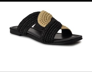 Nine West Women Black Sandals US 8.5