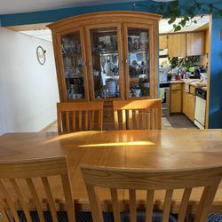 Dining Table and China Cabinet