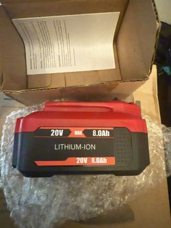 Battery 8.0 Ah 20V lithium ion