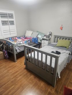 Twin size bunk beds