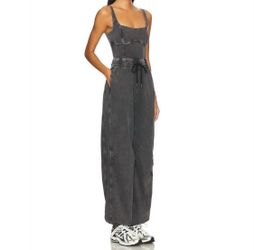 Free People Inbound Stretch Cotton Jumpsuit Washed Gray Size XS NWOT $128