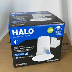 HALO 4" Canless Downlight 4-Pack Lamp-Based E26 — New