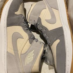 Jordan 1 Mid Coconut Milk Particle Grey Size 12m