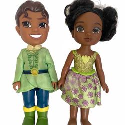 Princess Tiana And Naveen Dolls 6in 