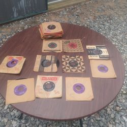 Old 45 Records In Collection Type