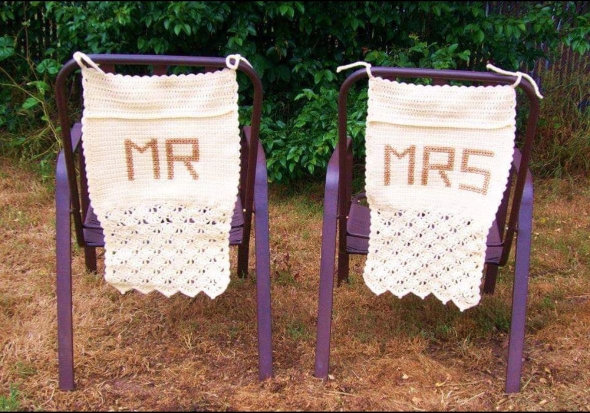 Mr & Mrs Wedding Seat Covers