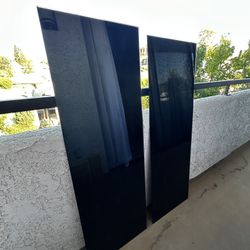 FREE 54” And 56” Long Two Pieces Of Black Glass For Table Or Desk 