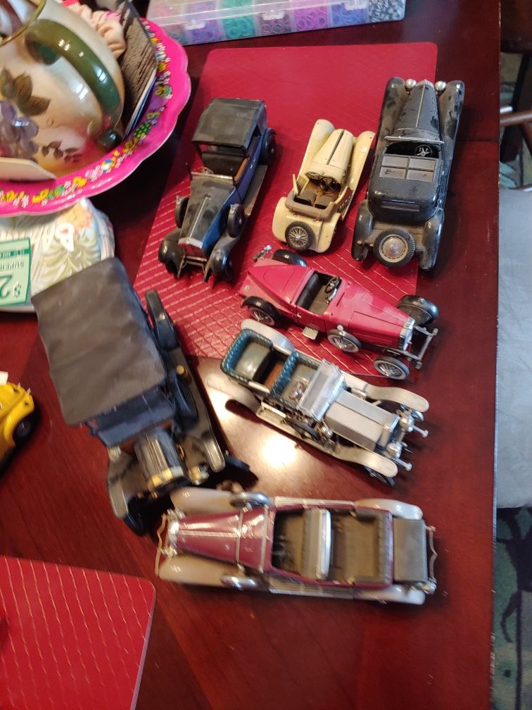 10 Franklin Mint Cars used/parts
